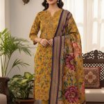 Premium Luxury Yellow Chiken Kari 3 Piece Suit